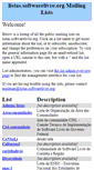 Mobile Screenshot of listas.softwarelivre.org