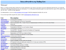 Tablet Screenshot of listas.softwarelivre.org